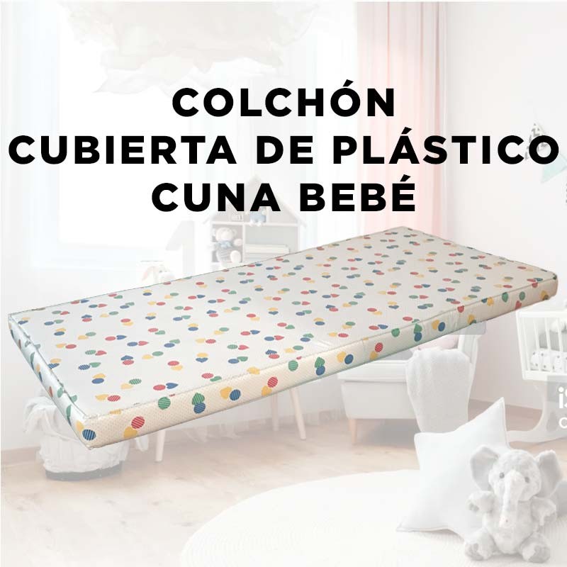 colchón cubierta de plástico para cuna de bebé